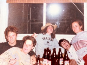 another quite nite at paul family holiday house on the island years ago-sues in front of me