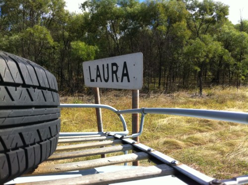 arriving at laura- a town named after my sister