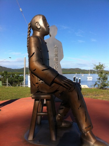 the locals sitting around at cook town