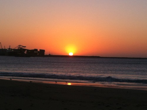 sunset at geraldton