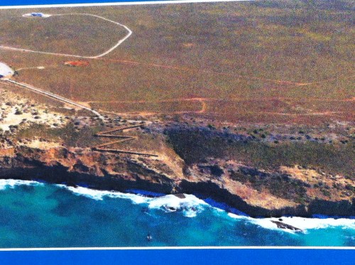 a qucik aerial shot of the cliffs of the bight