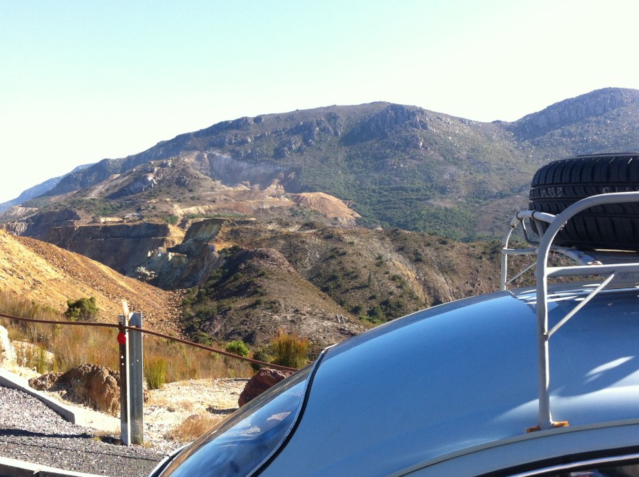 the rugged hills leading queens town