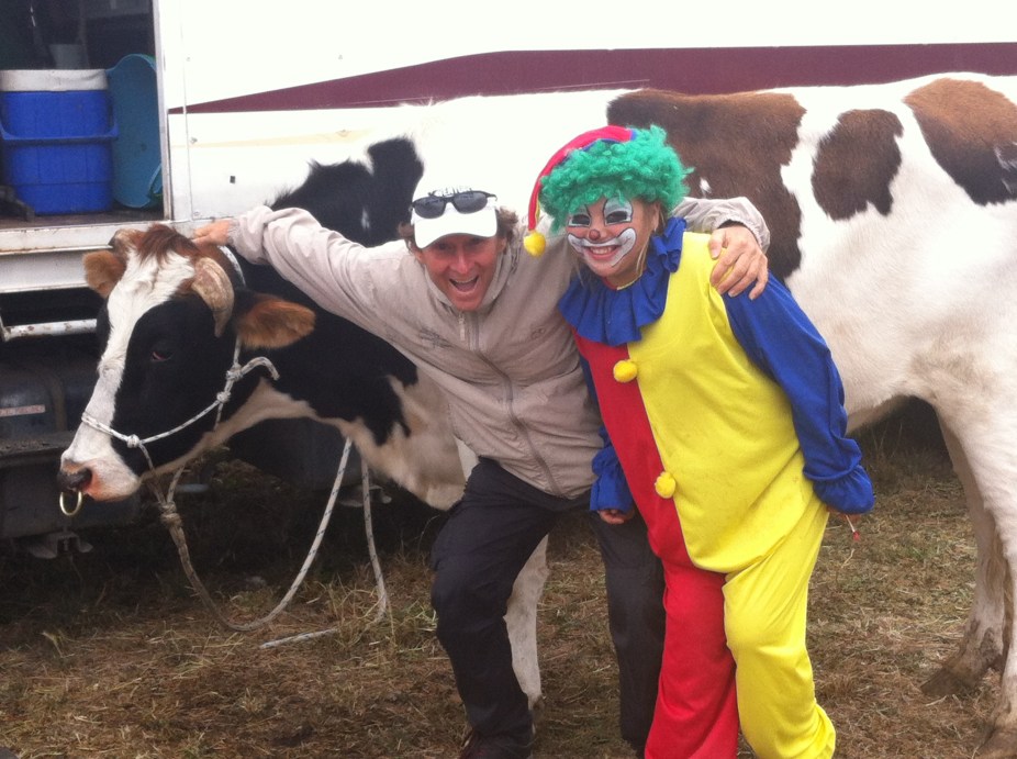 clowning around at the polo